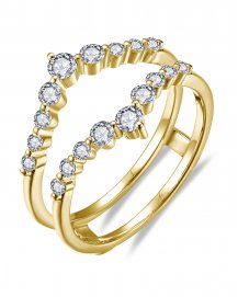 CURVED STYLE ENHANCER DIAMOND RING (TR6361)