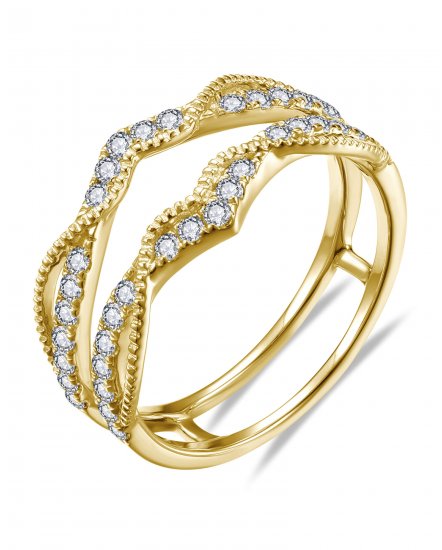 CURVED STYLE ENHANCER DIAMOND RING (TR6365)