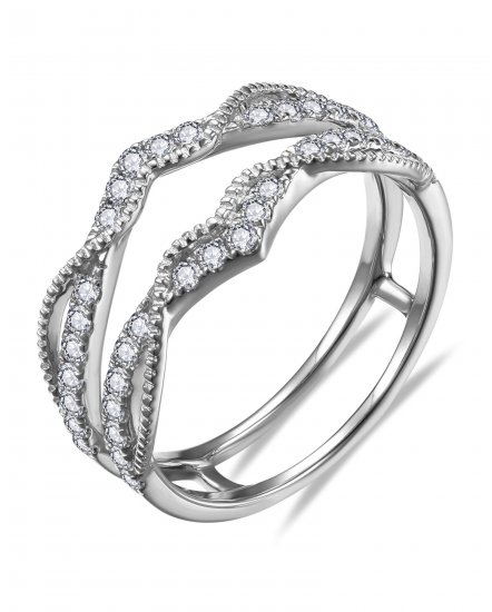 CURVED STYLE ENHANCER DIAMOND RING (TR6365)