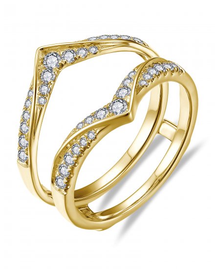 CURVED STYLE ENHANCER DIAMOND RING (TR6366)