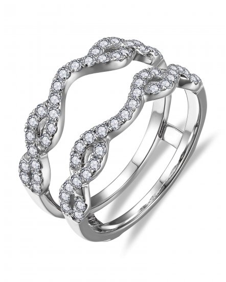 CURVED STYLE ENHANCER DIAMOND RING (TR6367)