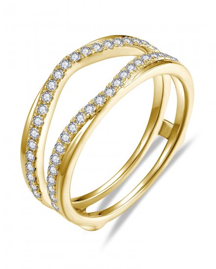 CURVED STYLE ENHANCER DIAMOND RING (TR6375)