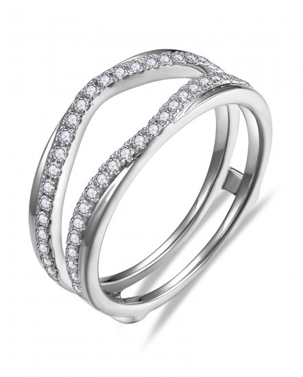 CURVED STYLE ENHANCER DIAMOND RING (TR6375)