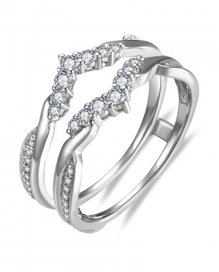 CURVED STYLE ENHANCER DIAMOND RING (TR6376)