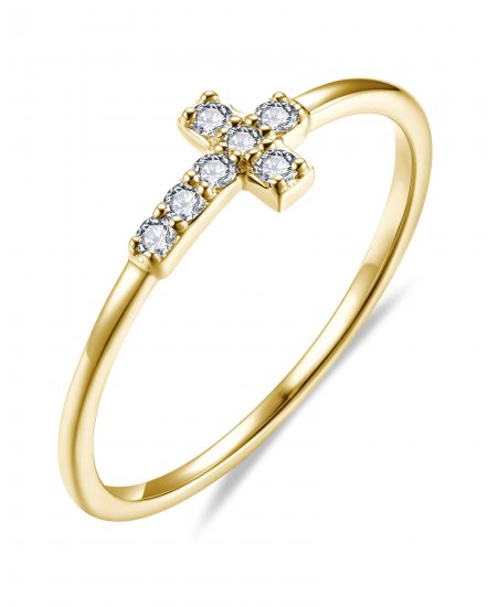 CROSS DIAMOND RING (TR6380)