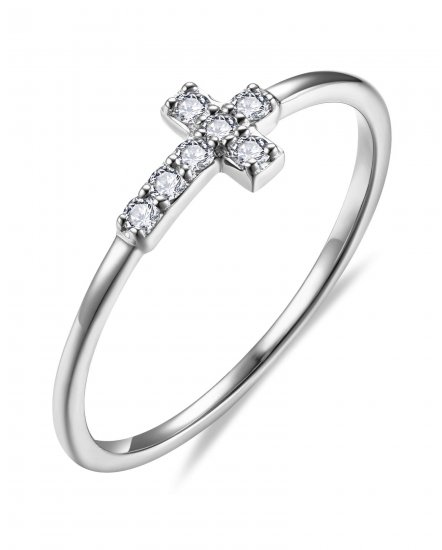 CROSS DIAMOND RING (TR6380)