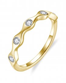 WAVY STYLE DIAMOND BAND (TR6409)