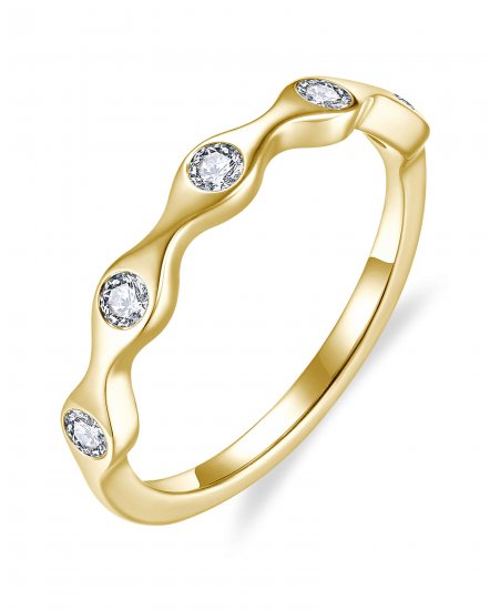 WAVY STYLE DIAMOND BAND (TR6409)
