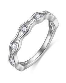 WAVY STYLE DIAMOND BAND (TR6411)