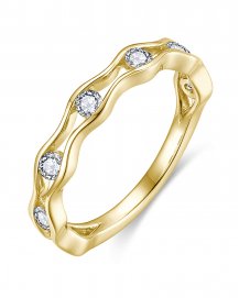 WAVY STYLE DIAMOND BAND (TR6411)