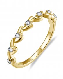 LEAF STYLE DIAMOND BAND (TR6428)