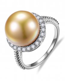 PEARL DIAMOND RING (TR6519)