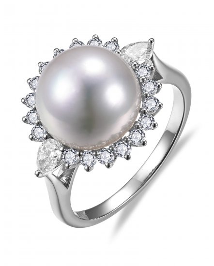 PEARL DIAMOND RING (TR6529)