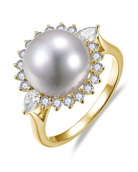 PEARL DIAMOND RING (TR6529)