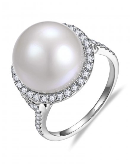 PEARL DIAMOND RING (TR6530)
