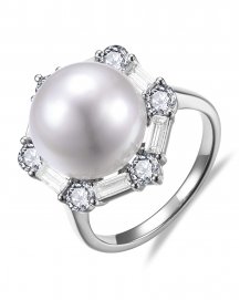 PEARL DIAMOND RING (TR6533)