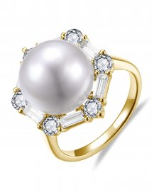 PEARL DIAMOND RING (TR6533)