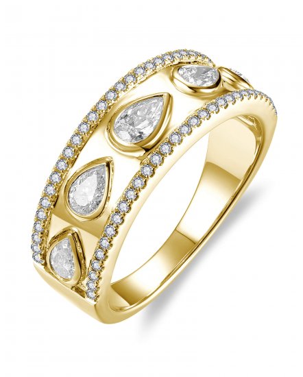 PEAR DIAMOND BAND (TR6550)