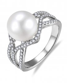 PEARL DIAMOND RING (TR6579)