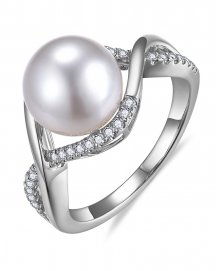 PEARL DIAMOND RING (TR6581)
