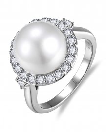 PEARL DIAMOND RING (TR6584)