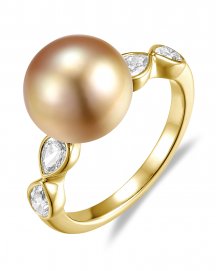 PEARL DIAMOND RING (TR6585)