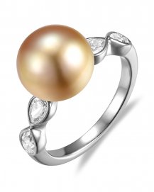 PEARL DIAMOND RING (TR6585)