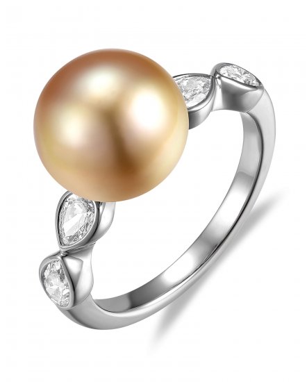 PEARL DIAMOND RING (TR6585)