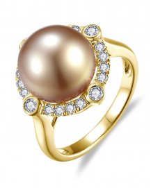 PEARL DIAMOND RING (TR6586)