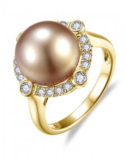 PEARL DIAMOND RING (TR6586)