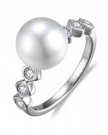 PEARL DIAMOND RING (TR6589)