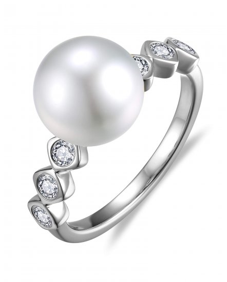 PEARL DIAMOND RING (TR6589)