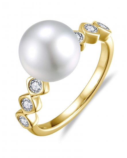 PEARL DIAMOND RING (TR6589)