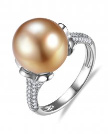 PEARL DIAMOND RING (TR6595)