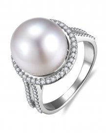 PEARL DIAMOND RING (TR6598)