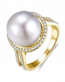 PEARL DIAMOND RING (TR6598)
