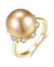 PEARL DIAMOND RING (TR6603)