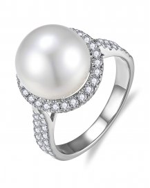 PEARL DIAMOND RING (TR6607)