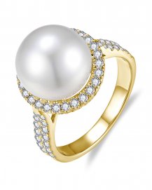 PEARL DIAMOND RING (TR6607)