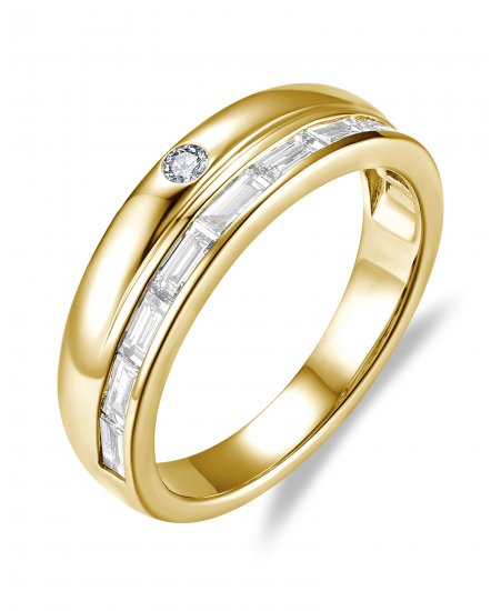 BAGUETTE DIAMOND BAND (TR6609)