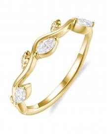 WAVY STYLE MARQUISE DIAMOND BAND (TR6611)