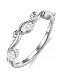 WAVY STYLE MARQUISE DIAMOND BAND (TR6611)