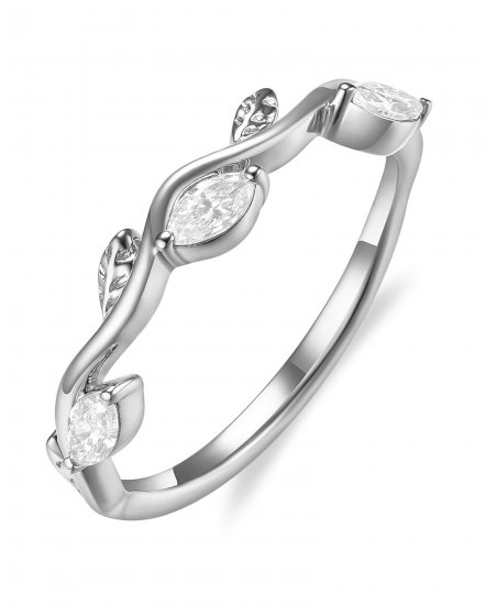 WAVY STYLE MARQUISE DIAMOND BAND (TR6611)