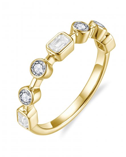 EMERALD CUT DIAMOND BAND (TR6612)