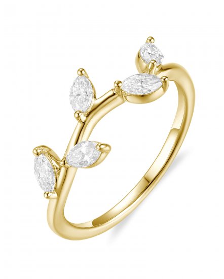 CURVED STYLE MARQUISE DIAMOND BAND (TR6617)
