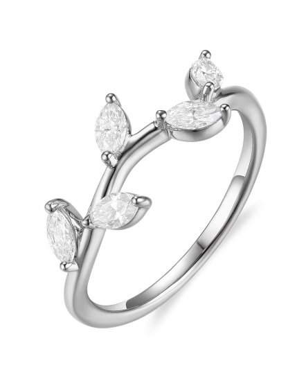 CURVED STYLE MARQUISE DIAMOND BAND (TR6617)