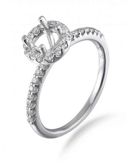 SEMI MOUNT DIAMOND ENGAGEMENT RING (TR965)