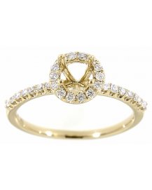 SEMI MOUNT DIAMOND ENGAGEMENT RING (TR965)