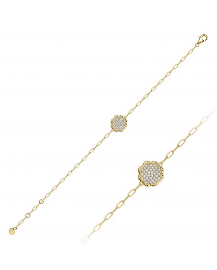 FLORAL STYLE DIAMOND BRACELET (VB519)