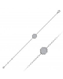 FLORAL STYLE DIAMOND BRACELET (VB519)